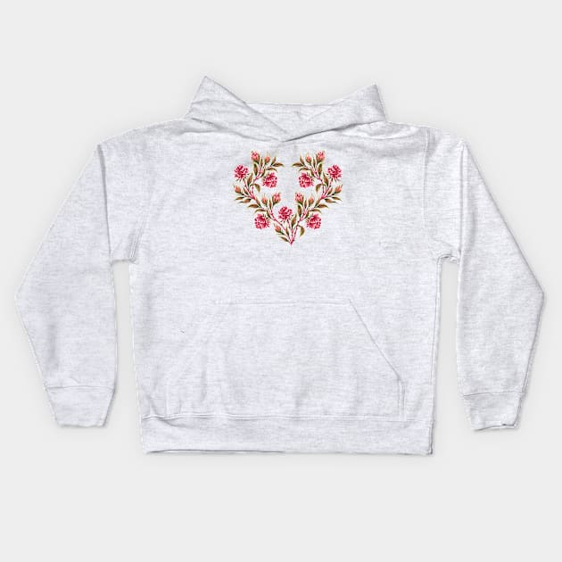 Roses - Blush Kids Hoodie by andreaalice